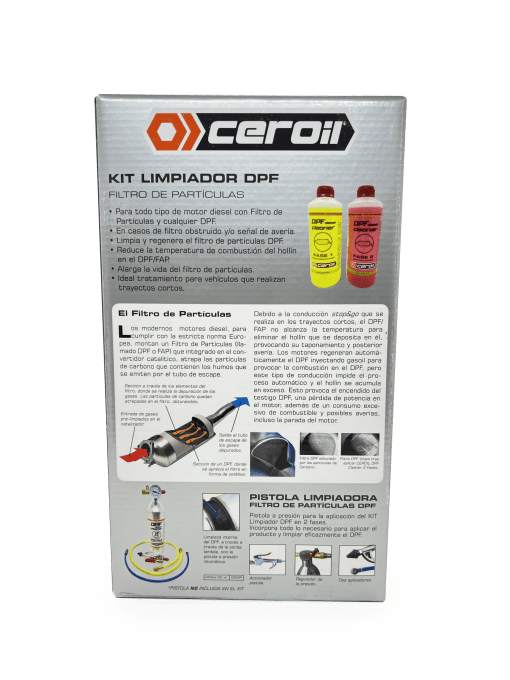 aditivos ceroil DPF - KIT DE NETTOYAGE 2 PHASES - 1L