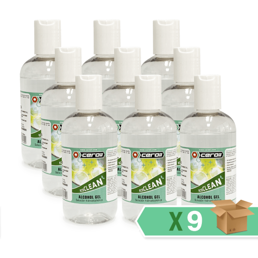 aditivos ceroil ECO CLEAN - Alcohol Gel 200ml - Caja de 9