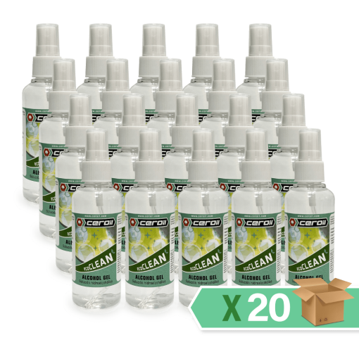aditivos ceroil ECO CLEAN - Alcohol Gel 100ml (SPRAY) - Caja de 20