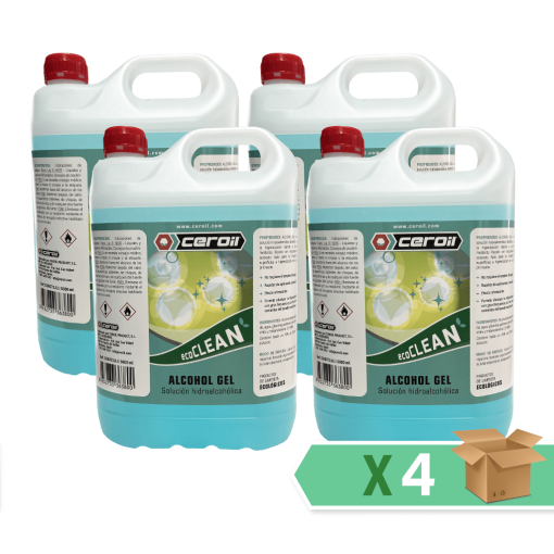 aditivos ceroil ECO CLEAN - Alcohol Gel 5L - Caja de 4