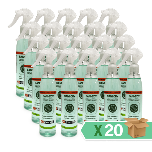 aditivos ceroil SANI-COV PLUS - LIMPADOR SANITIZANTE MULTIUSO 250ml - Caixa 20