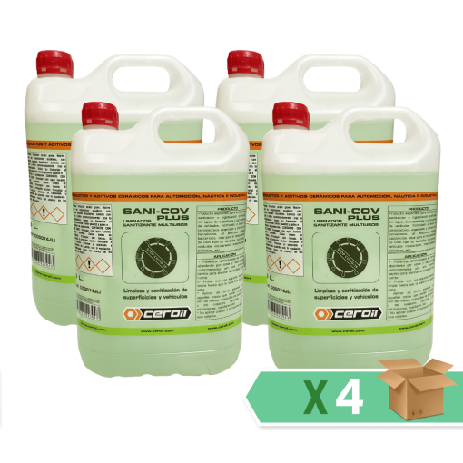 aditivos ceroil SANI-COV PLUS - Box of 4 units of 5L