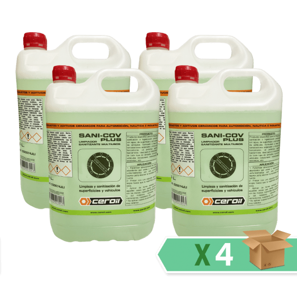 aditivos ceroil SANI-COV PLUS - Box of 4 units of 5L