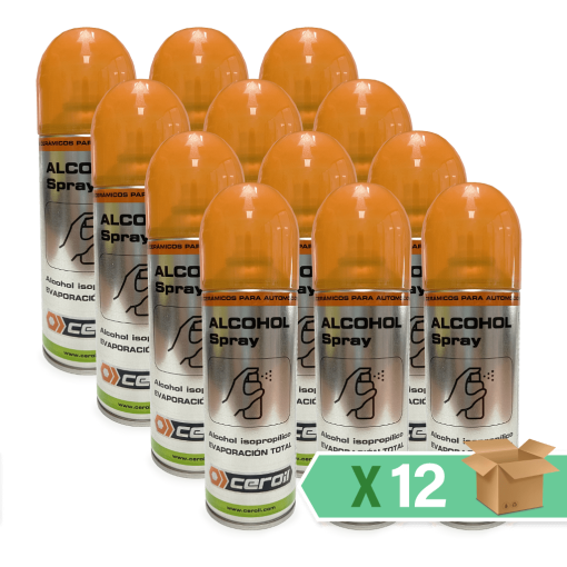 aditivos ceroil ECO CLEAN - SPRAY HYDROALCOOLIQUE - Boîte 12 unités