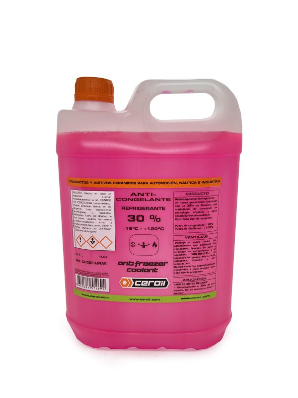 aditivos ceroil Coolant - Antifreeze 30% Pink